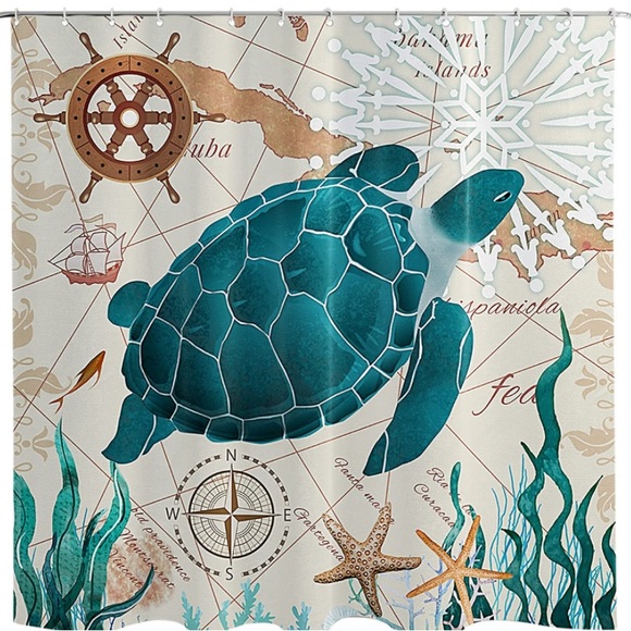 FOECBIR Other - New FOECBIR Bathroom Shower Curtain Sea Turtle Ocean Shower Curtains
